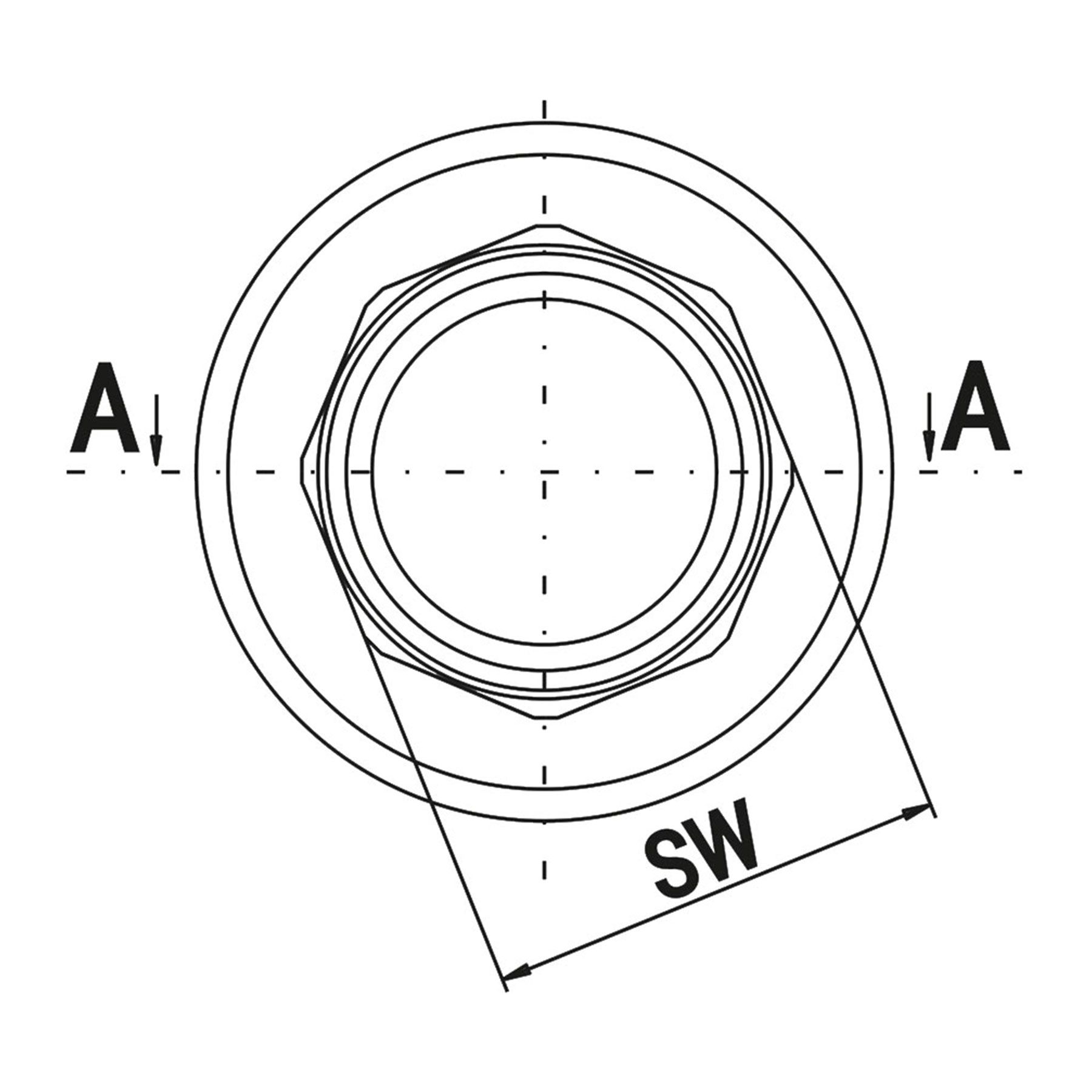 VF.033.00020.034 Valfex Адаптер для муфты с комб. резьбой (американка), наружная резьба  - Вид №1