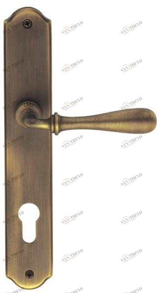 Pasini Ручка из латуни на пластине с накладкой  1050 