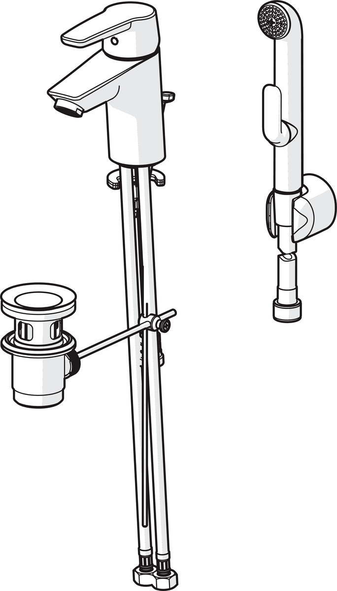 Oras 3908F Смеситель для умывальника 3908F Saga Хром  - Вид №2