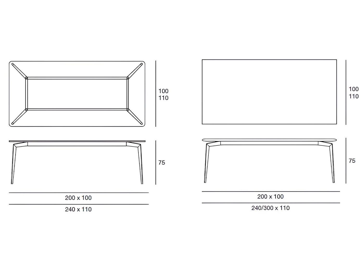 Прямоугольный стол из массива дерева Pacini & Cappellini Hope ARCH-00099634 - Вид №8