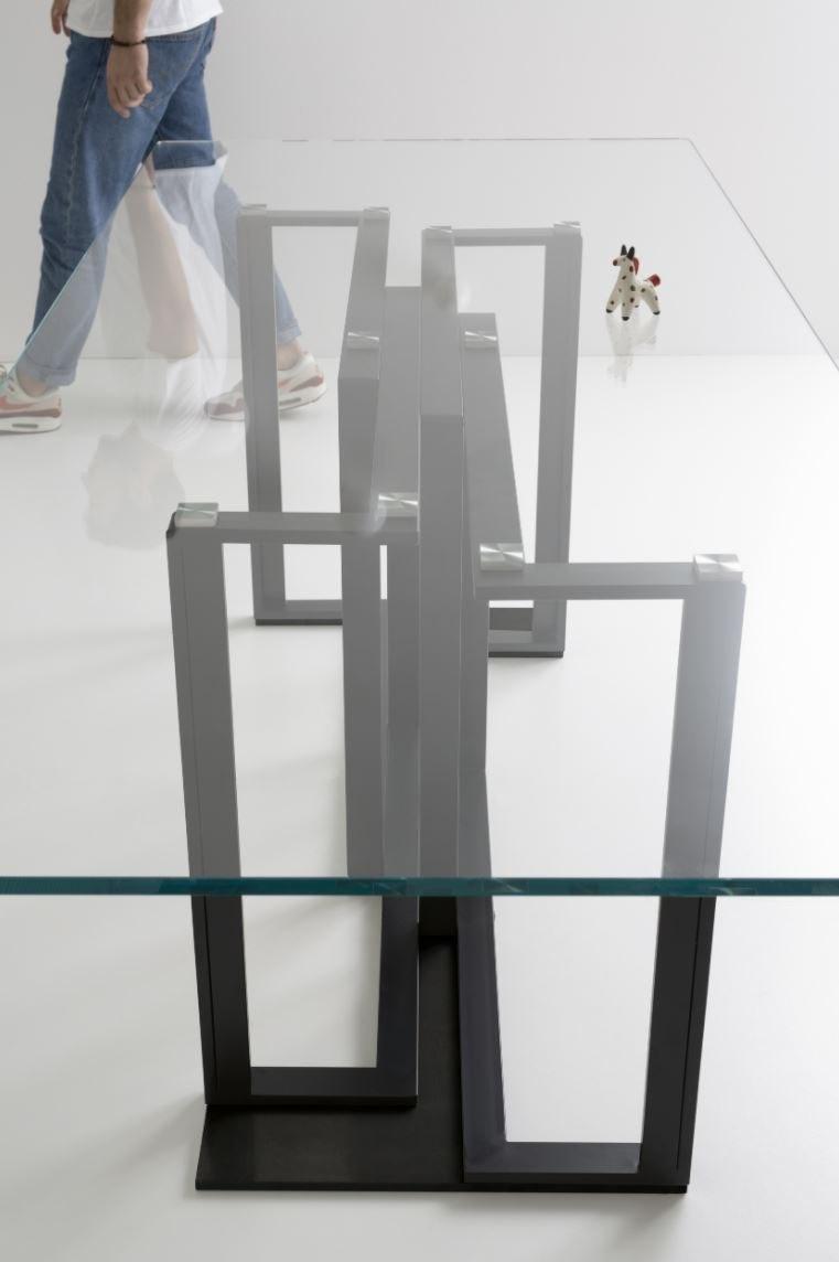 Pointhouse Прямоугольный стол из металла и стекла sun-id-1377659 - Вид №2