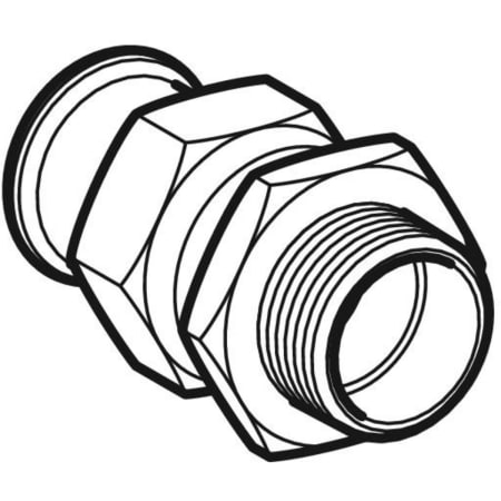 65538 Разъемное соединение Geberit Mapress из меди, с наружной резьбой Geberit  - Вид №1