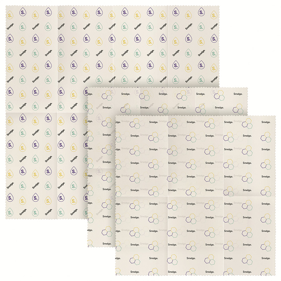 SMID89 Набор из 3 многоразовых оберток для хранения продуктов, пчелиный воск Smidge 