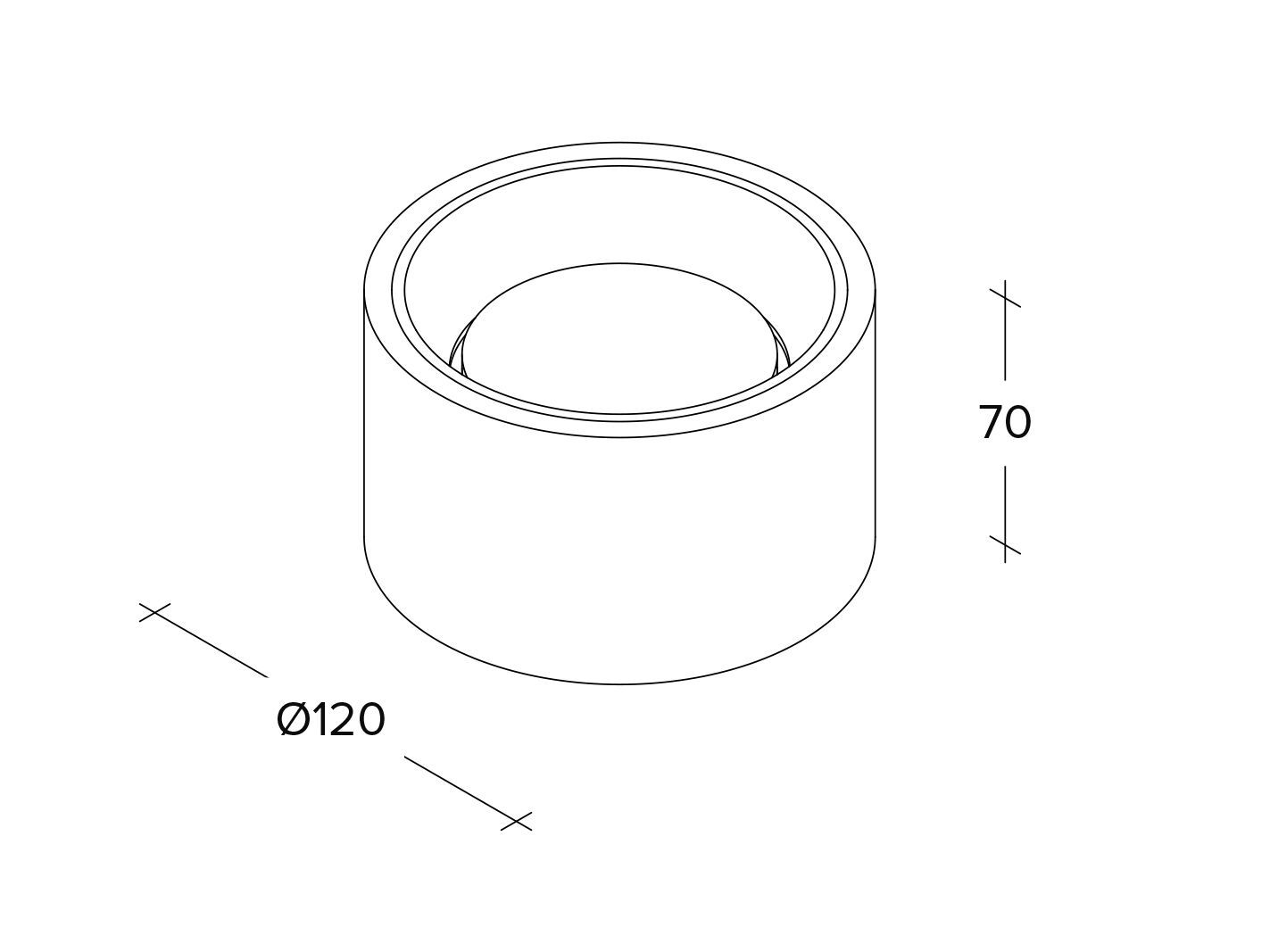 Гипсовый потолочный светильник Tecnico NASSO TONDA ARCH-00138985 - Вид №10