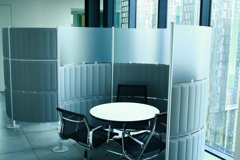 Slalom Отдельно стоящая офисная перегородка из trevira® cs Ecorange sun-id-1442797 - Вид №6