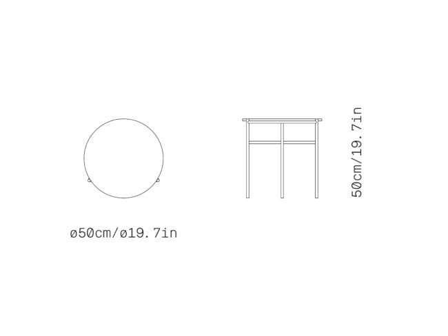 Круглый стол из стали и дерева Omelette Editions DOWNTOWN ARCH-00089662 - Вид №5