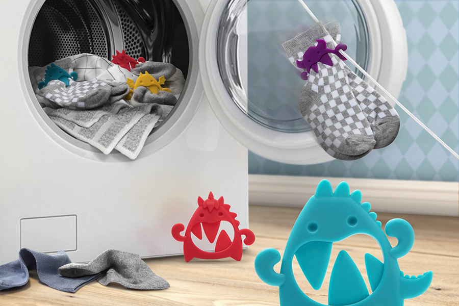 OT879 Прищепка для носков sock monsters OTOTO  - Вид №1