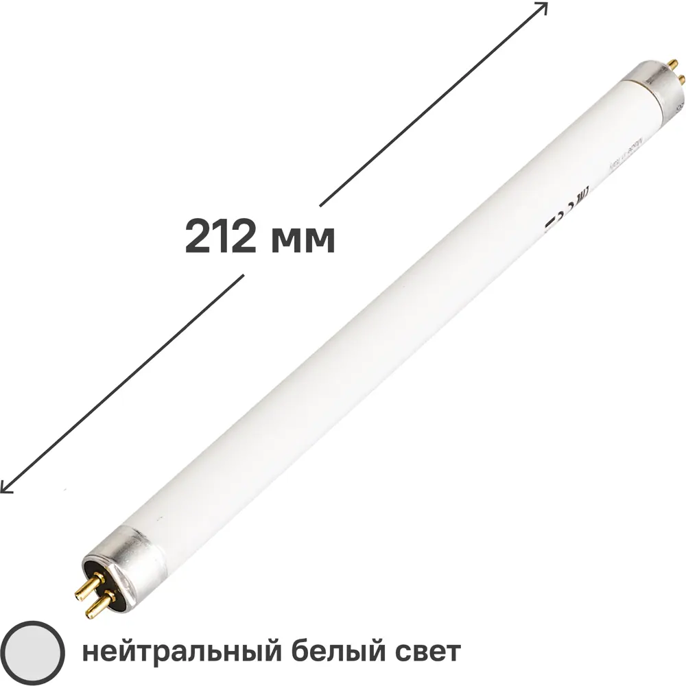 Лампа люминесцентная Osram T5 G5 6 Вт нейтральный белый свет 640 81273430 STLM-2040553  - Вид №1