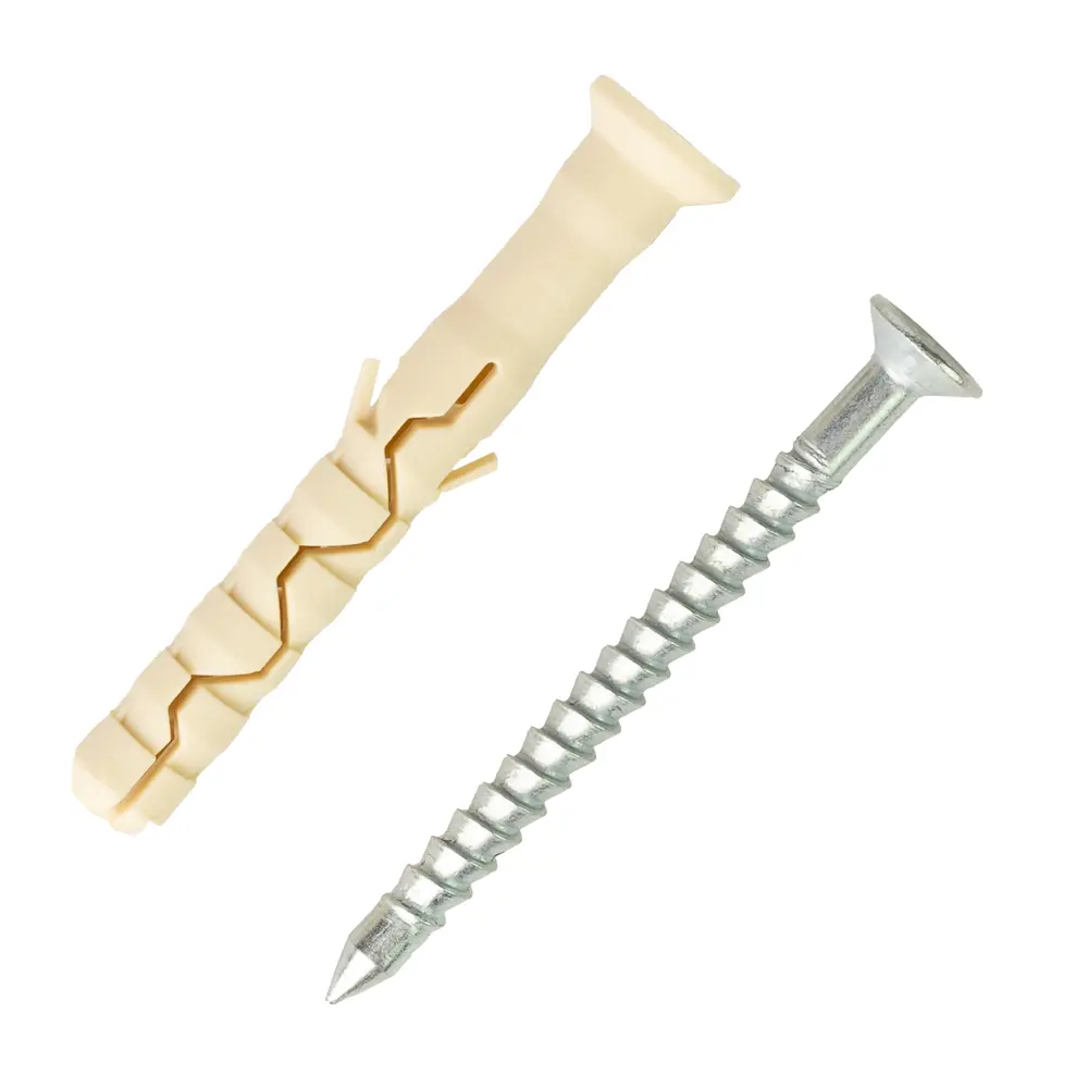 Дюбель-гвоздь потайной Европартнер 8×60 мм для надежного монтажа 89383276 STLM-1446349