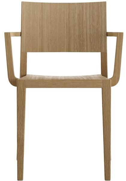 horgenglarus Штабелируемый стул из массива дерева с подлокотниками Lyra 6-550a - Вид №13