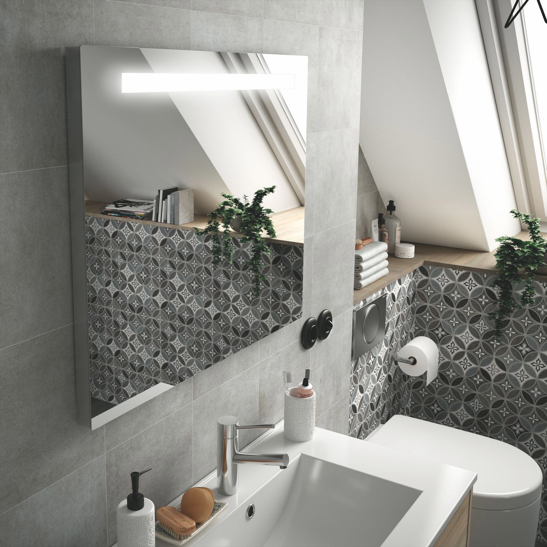 25030 SALGAR Зеркало противотуманное SUNSET 70 x 60 - Вид №2