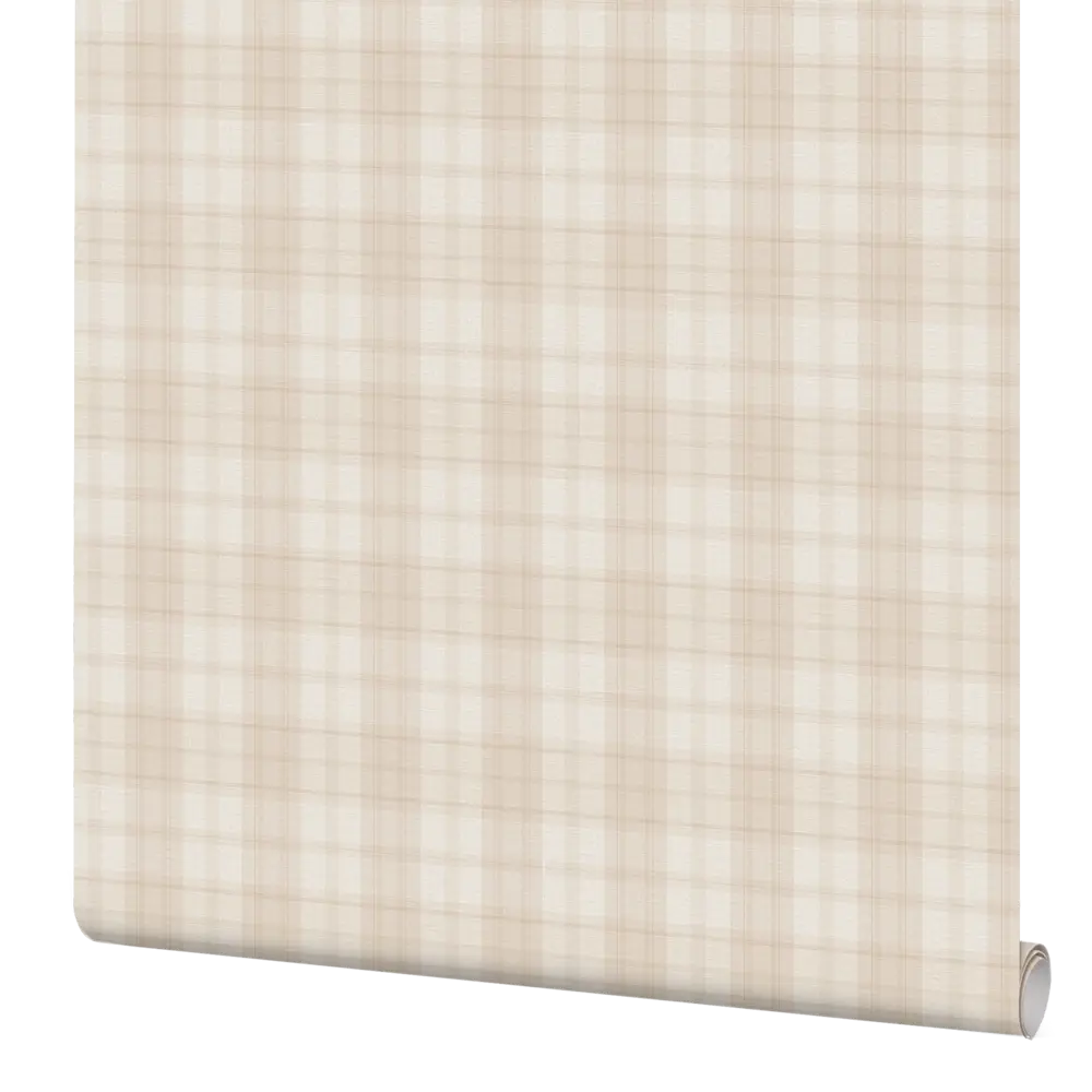 Обои Inspire Check, виниловые на флизелиновой основе, цвет светло-бежевый, 1.06x10 м 82061804 STLM-2092324