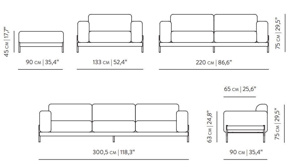 Тканевое кресло с подлокотниками для контракта Wewood Bowie ARCH-00092623 - Вид №4