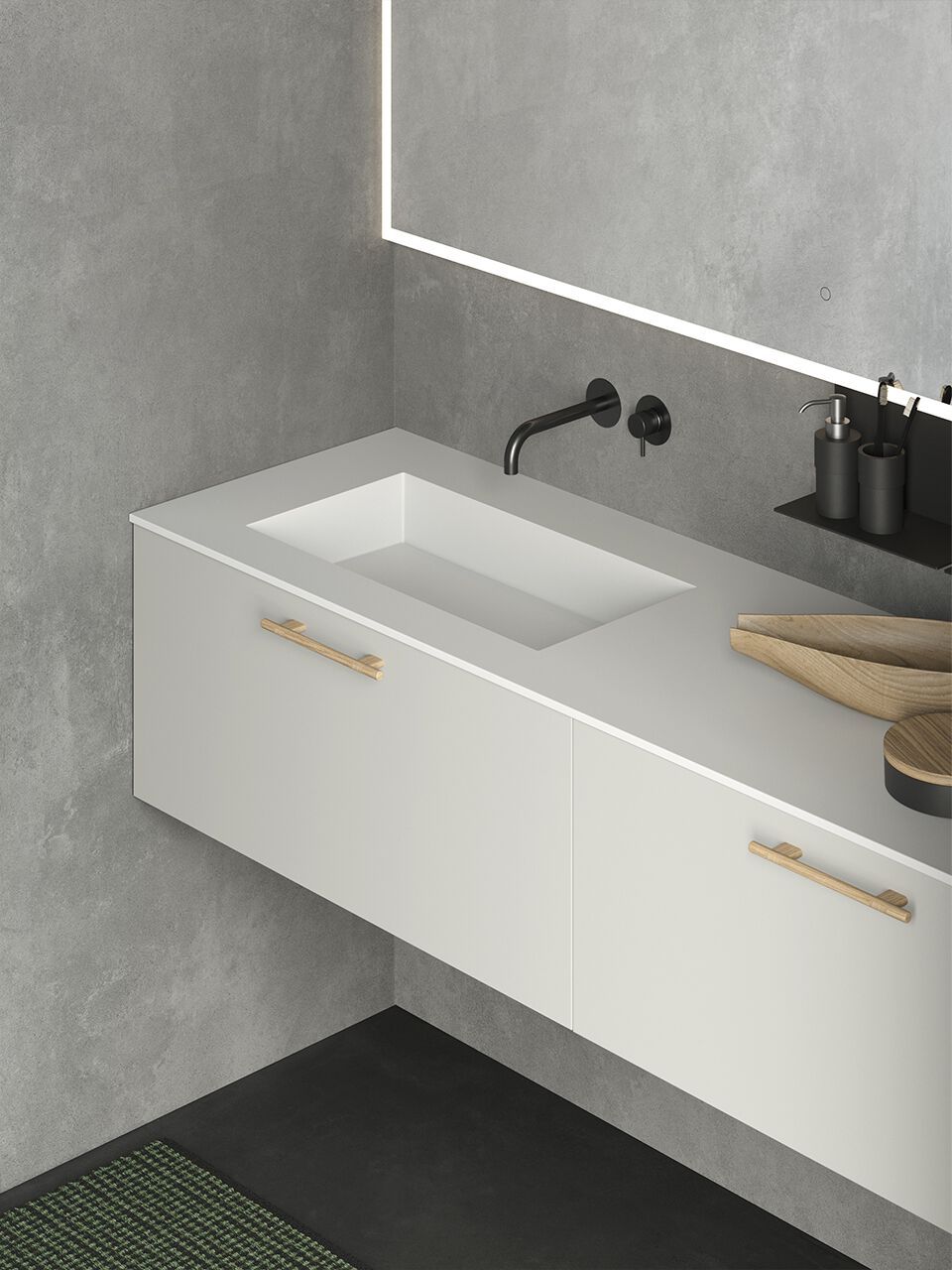 Полная мебель для ванной комнаты / умывальник Rexa Interlude ARCH-00062642 - Вид №2