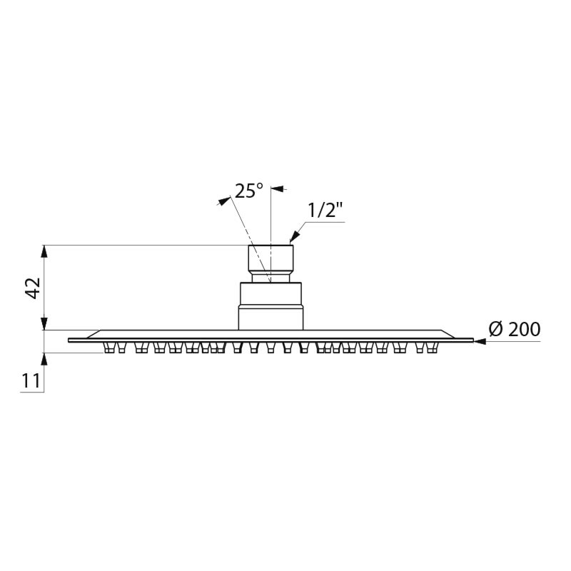 708040 Душевая головка RAINY DELABIE  - Вид №1