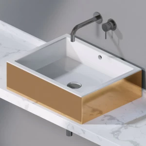 L259250 Накладная раковина на столешницу  прямоугольная A. e T. Italia Bold