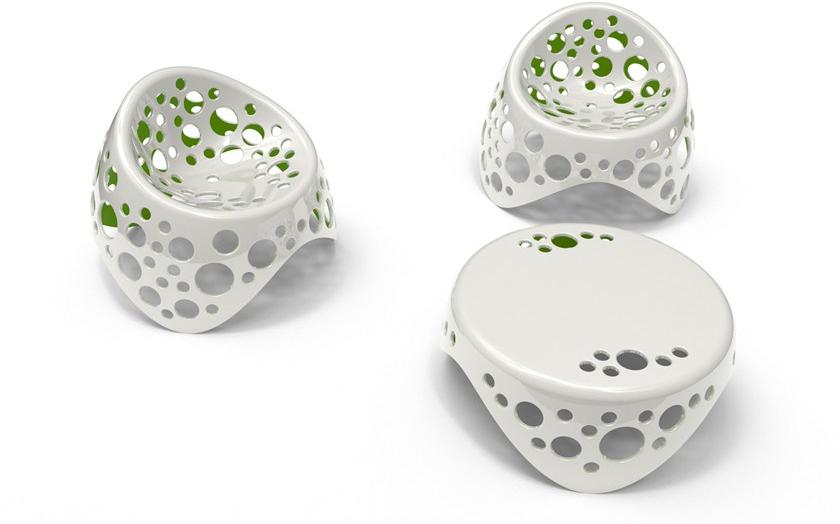 Giovannetti Низкий круглый журнальный столик Moss sun-id-1348818 - Вид №1