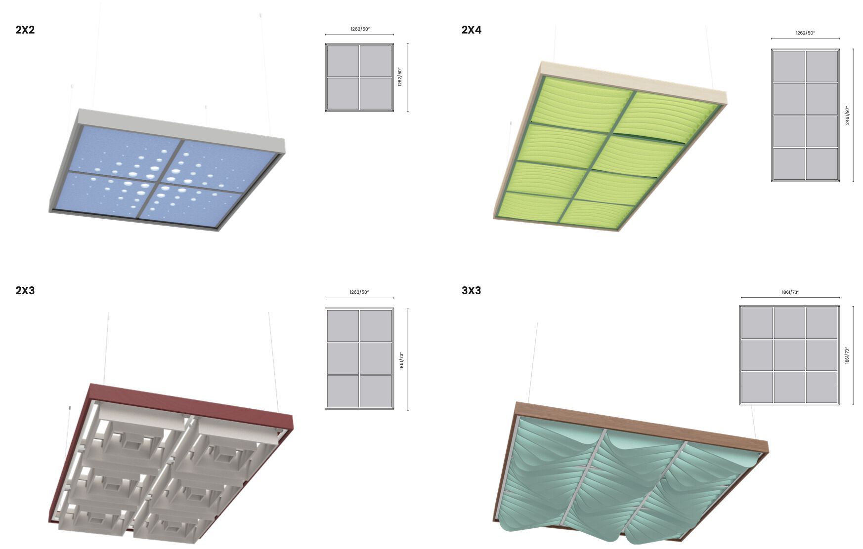 Акустические острова для офиса Askia ISLAND BAFFLE ARCH-00003418 - Вид №1