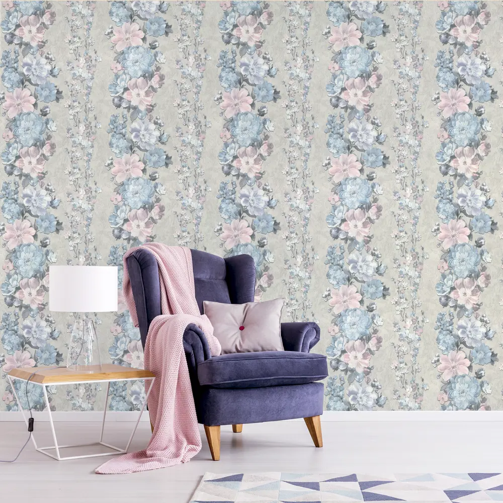 Обои флизелиновые Wall Decor Клэр серые 1.06 м 75073-46 83235920 STLM-2060344 - Вид №2