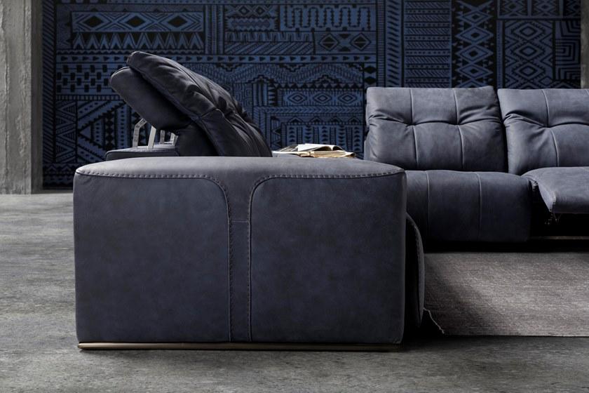 Rossini Sofas Секционный раскладывающийся кожаный диван sun-id-1358523 - Вид №8
