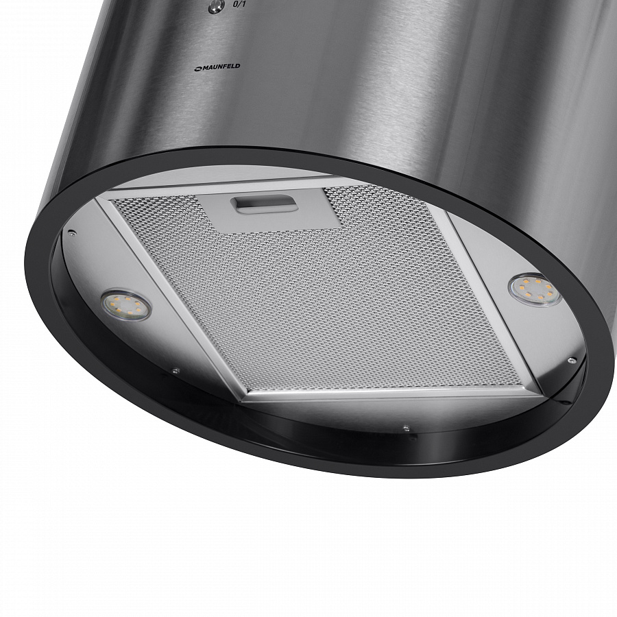 LEE WALL (C) 39 INOX Вытяжка l/ вытяжка с настенным креплением, максимальная производительность 1000 м3/ч,рассчитанная на кухню до 40 м2 с низким уровнем шума 52 дб, нержавеющая сталь Maunfeld Santreyd  - Вид №5