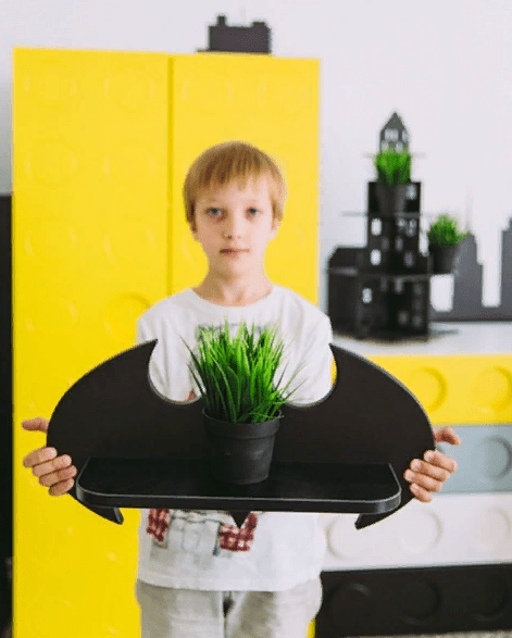 Полка-бэтмен детская малая "Леголенд" МАНДАРИН ЛЕГОЛЕНД 179563 Черный Santreyd  - Вид №4