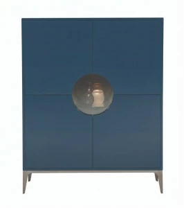 Roche Bobois Буфет лакированный с распашными дверцами Globe trotter