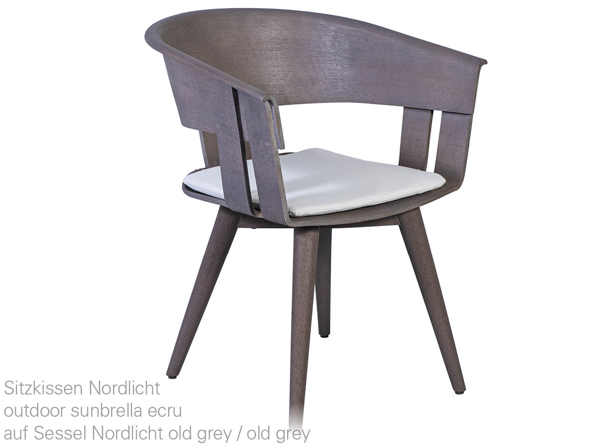 10.00.1540 Подушка кресла Nordlicht Outdoor classic ecru Mbm  - Вид №3