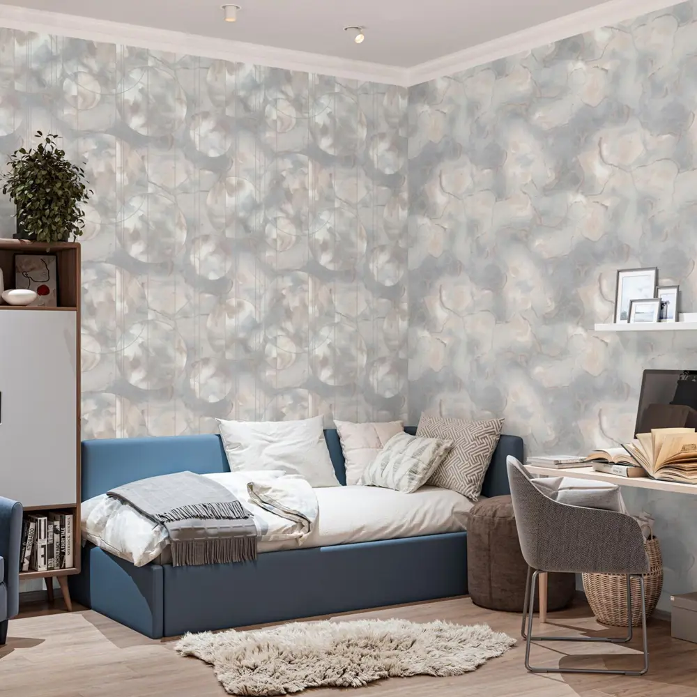 Обои Palitra Family Euphoria - бежевые флизелиновые для стильного интерьера 89390456 STLM-1332764 - Вид №5