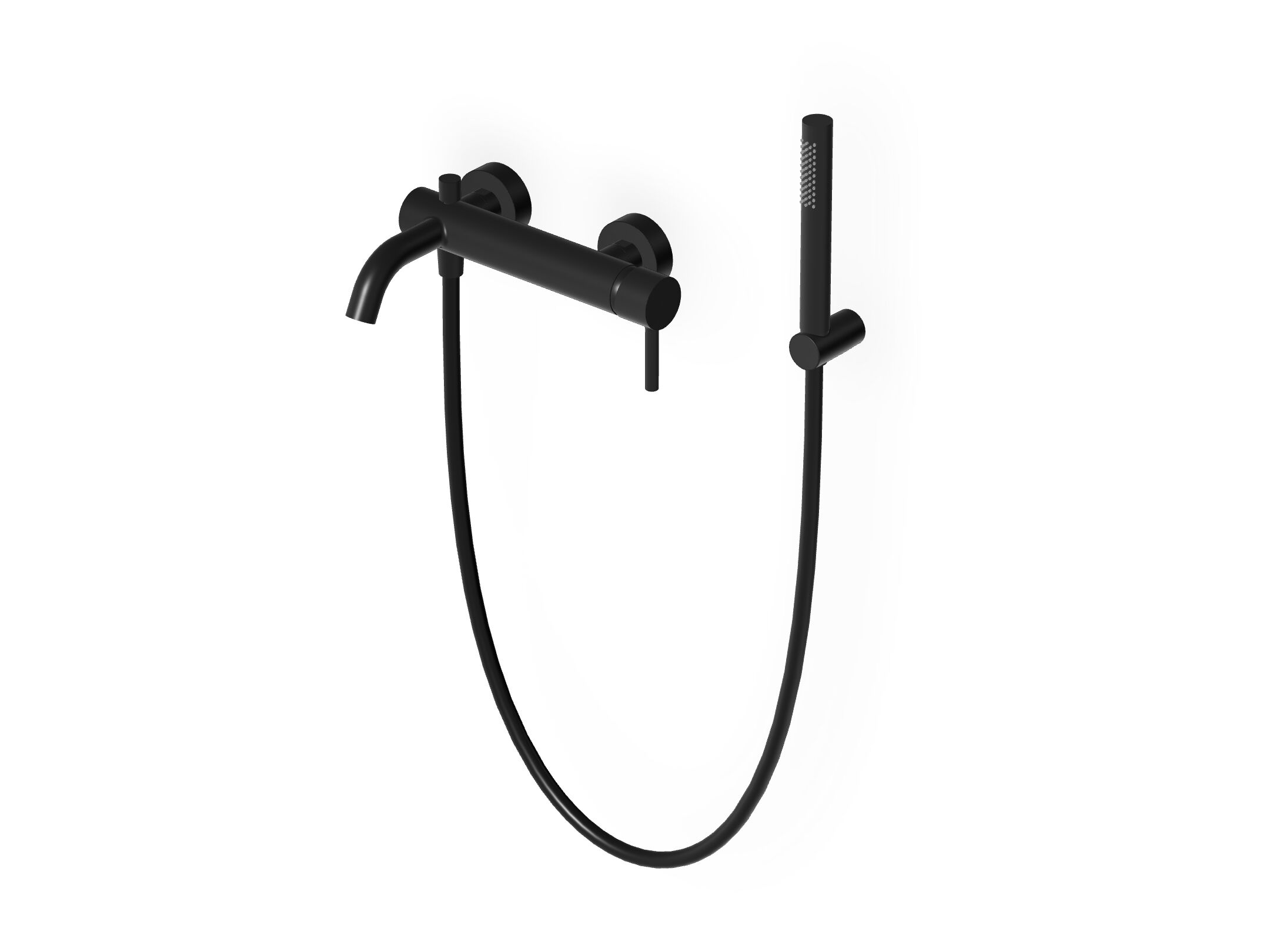 Однорычажный настенный смеситель для ванны / душа с ручным душем Zucchetti Pan S ARCH-00024323 - Вид №1