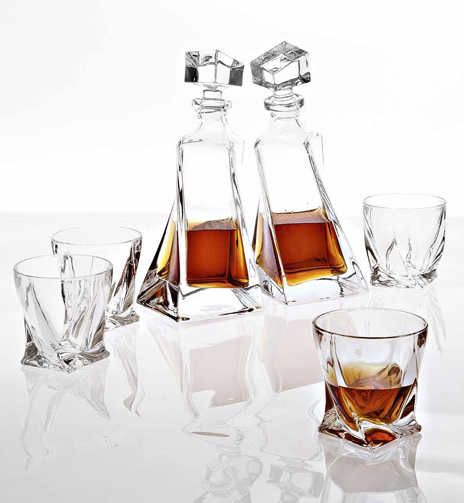 Сервиз хрустальный 6 предметов прозрачный Decanter Sapphire EICHHOLTZ ДИЗАЙНЕРСКИЕ 00-3883362 Прозрачный  - Вид №5