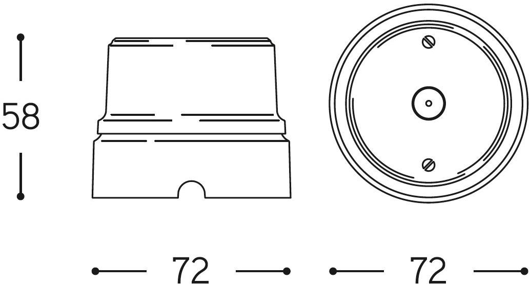 Aldo Bernardi Одиночная керамическая электрическая розетка Sirio sun-id-1349867 - Вид №1
