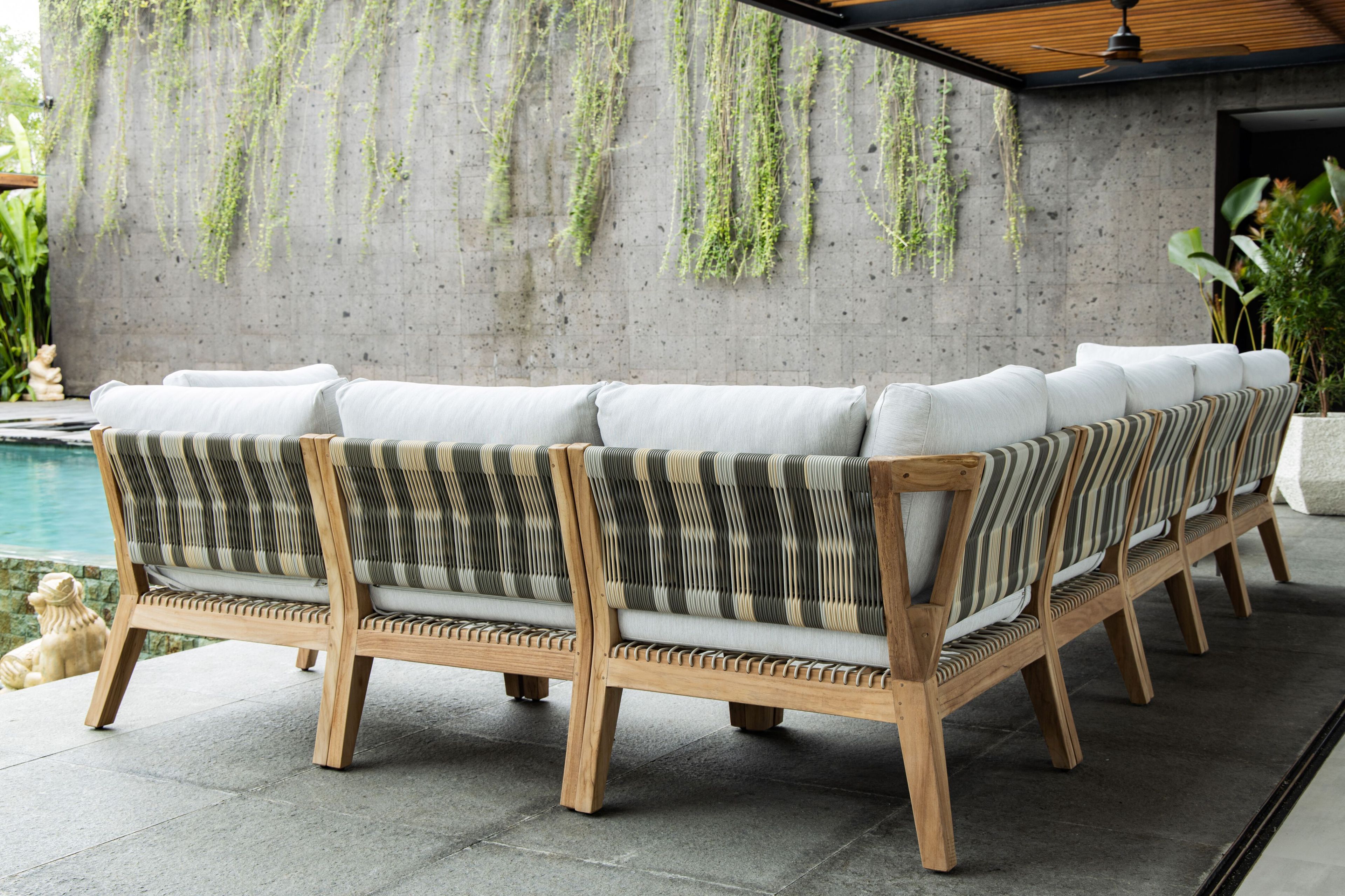 Угловое садовое кресло из ткани cbdesign ARCH-00005985 - Вид №1