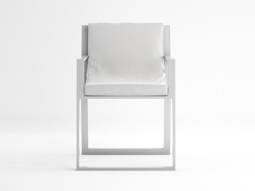 GANDIABLASCO Стул с основанием из термолакированного алюминия с подлокотниками Blau sun-id-1435252 - Вид №1