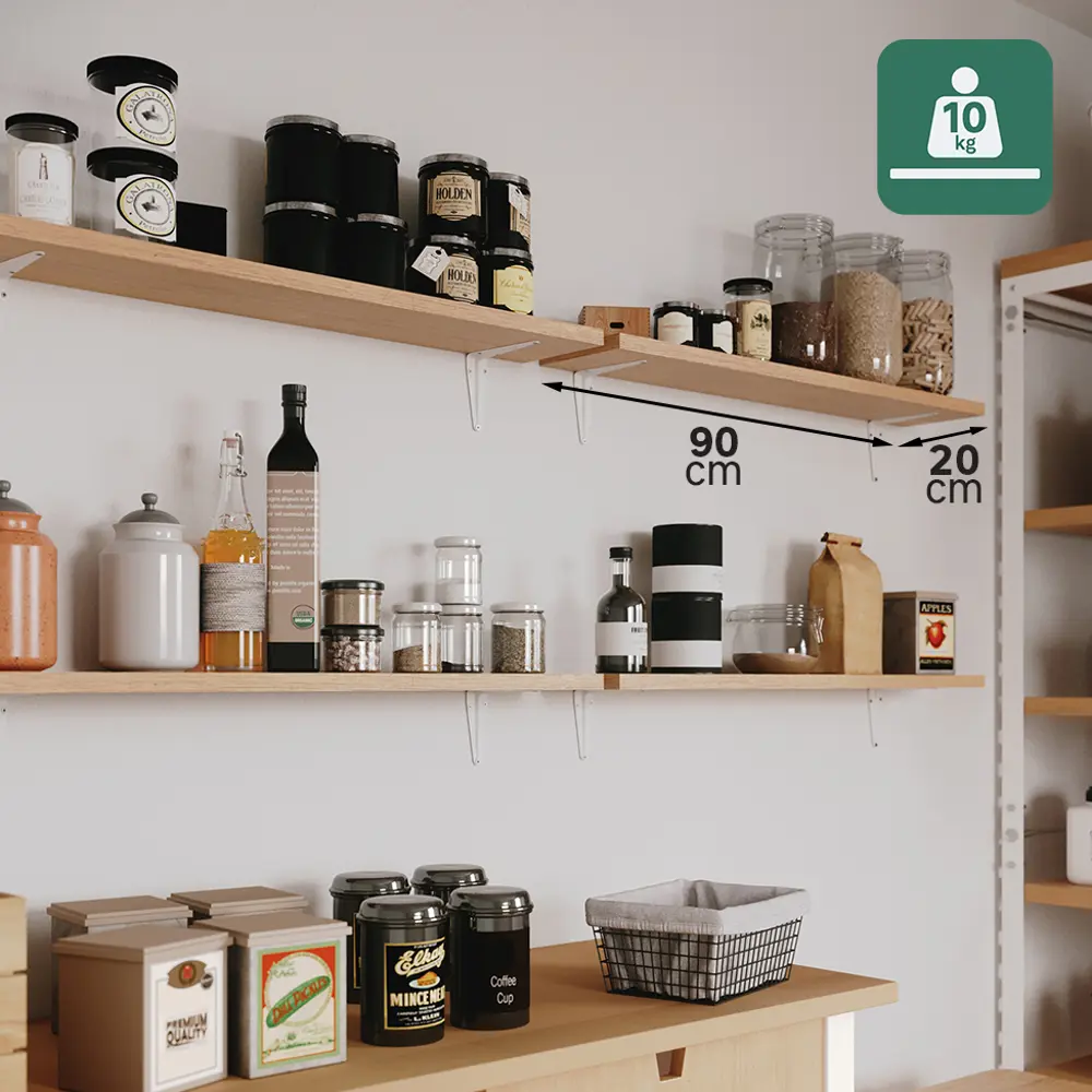 Утилитарный кронштейн Normo 10x12.5 см нагрузка до 10 кг цвет белый Santreyd STLM-2004942 - Вид №5