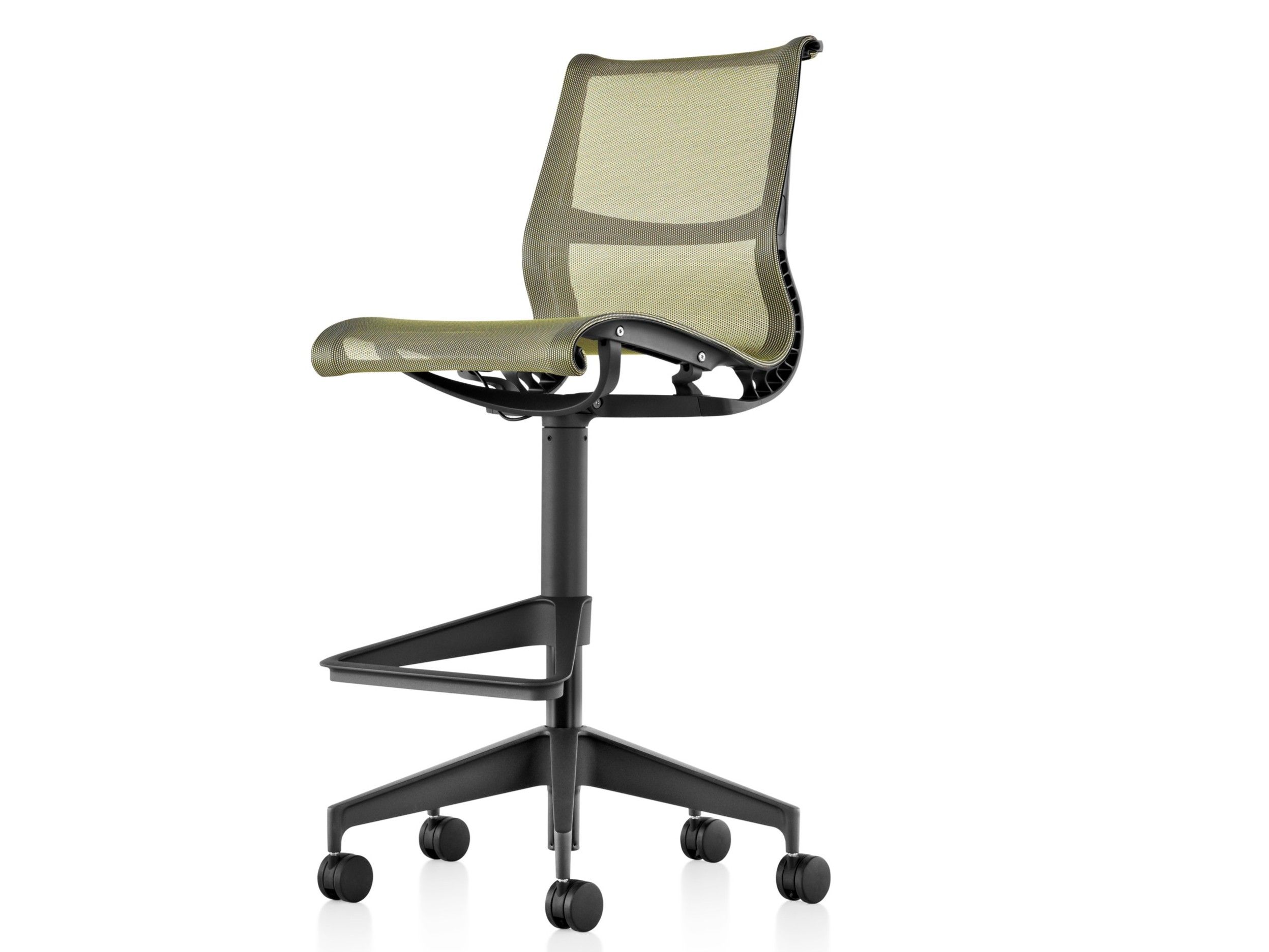 5-спицевый сетчатый поворотный офисный стул с колесами Herman Miller Setu ARCH-00132812