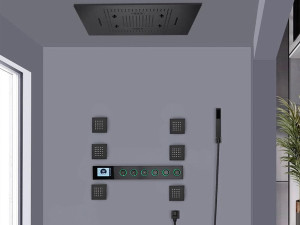 Светодиодный термостатический встраиваемый набор для душа