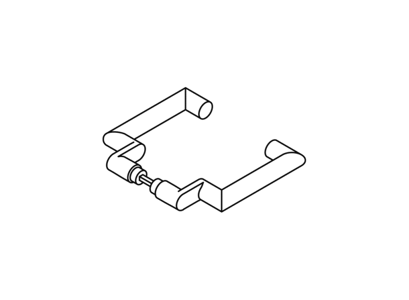 166XAH Дверная ручка (х-техник) HEWI System 162 | Edelstahl 