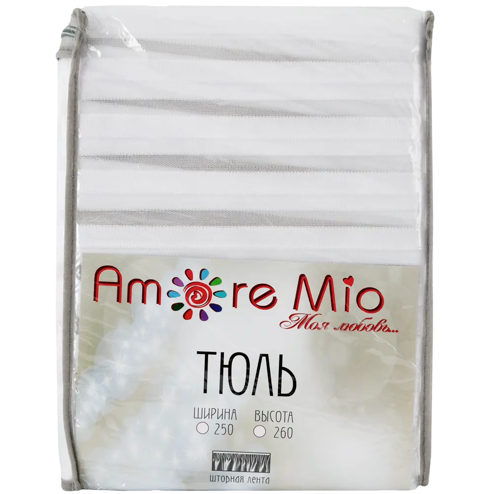 Тюль на ленте Gold, 250x260 см, полоски, цвет белый AMORE MIO STLM-2160503 - Вид №6