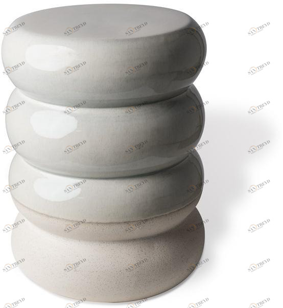 Pols Potten Низкий лакированный табурет из керамогранита sun-id-1446743