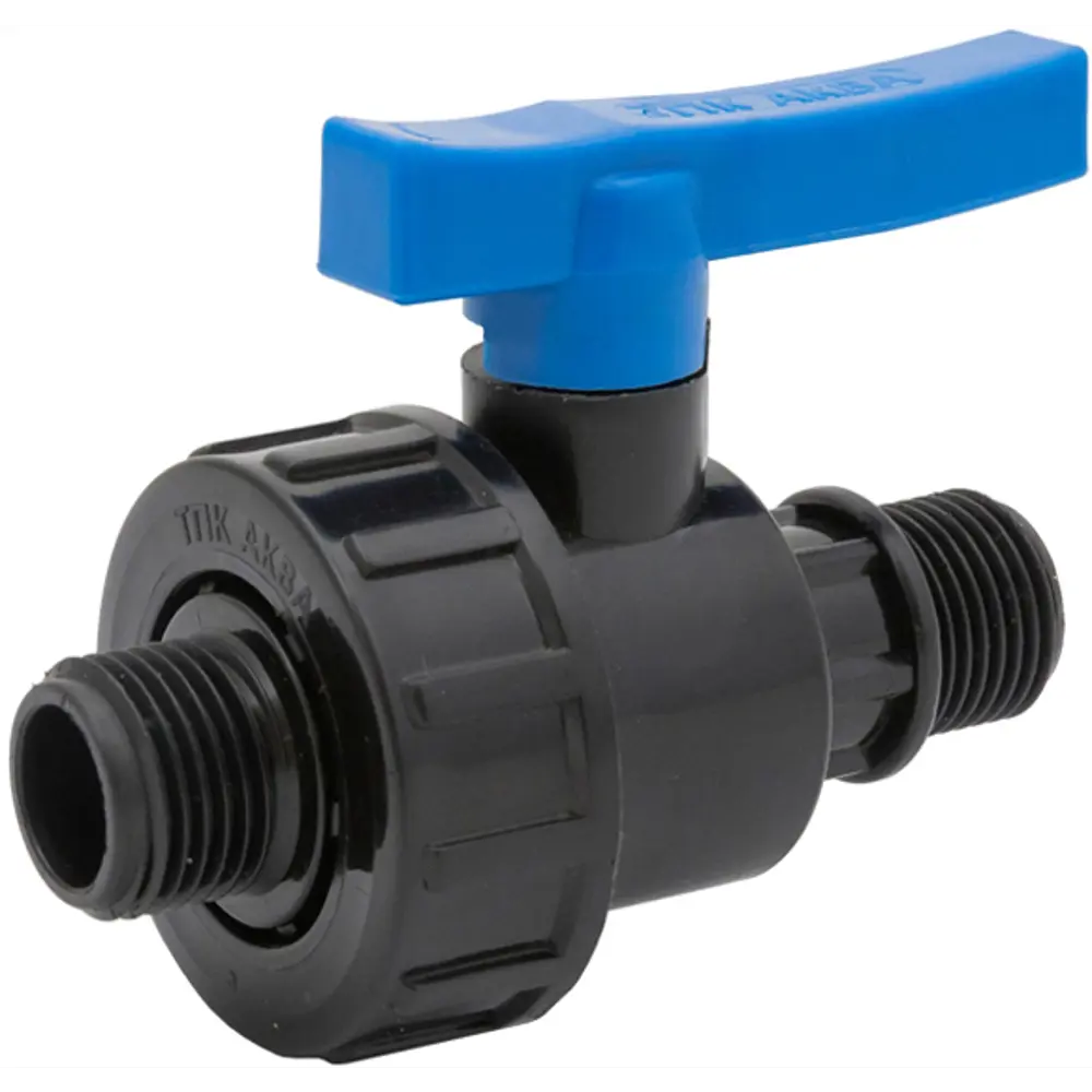 Кран ПНД Политэк 1"x3/4" с наружной резьбой для трубопроводов 85358412 STLM-0062148 - Вид №2