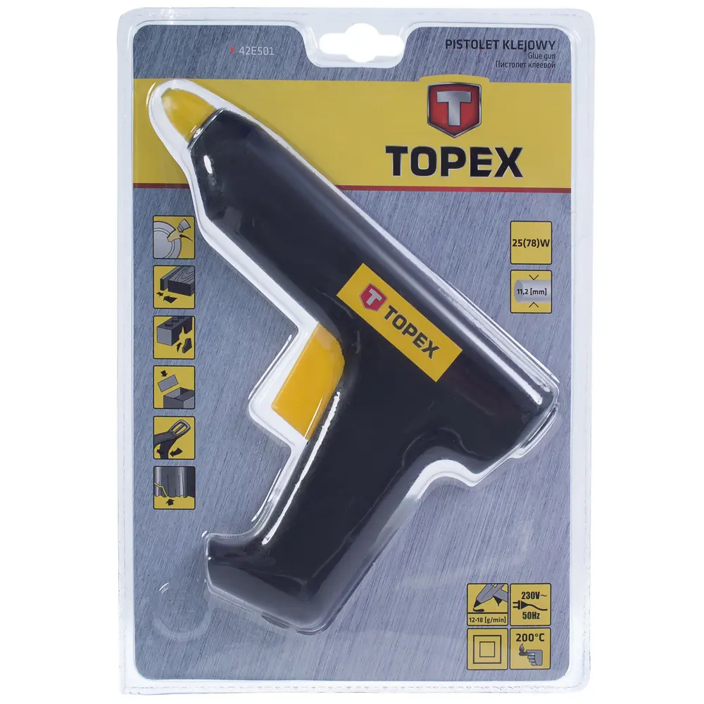 Пистолет клеевой 78 Вт для стержней 11 мм TOPEX STLM-2122315 - Вид №3