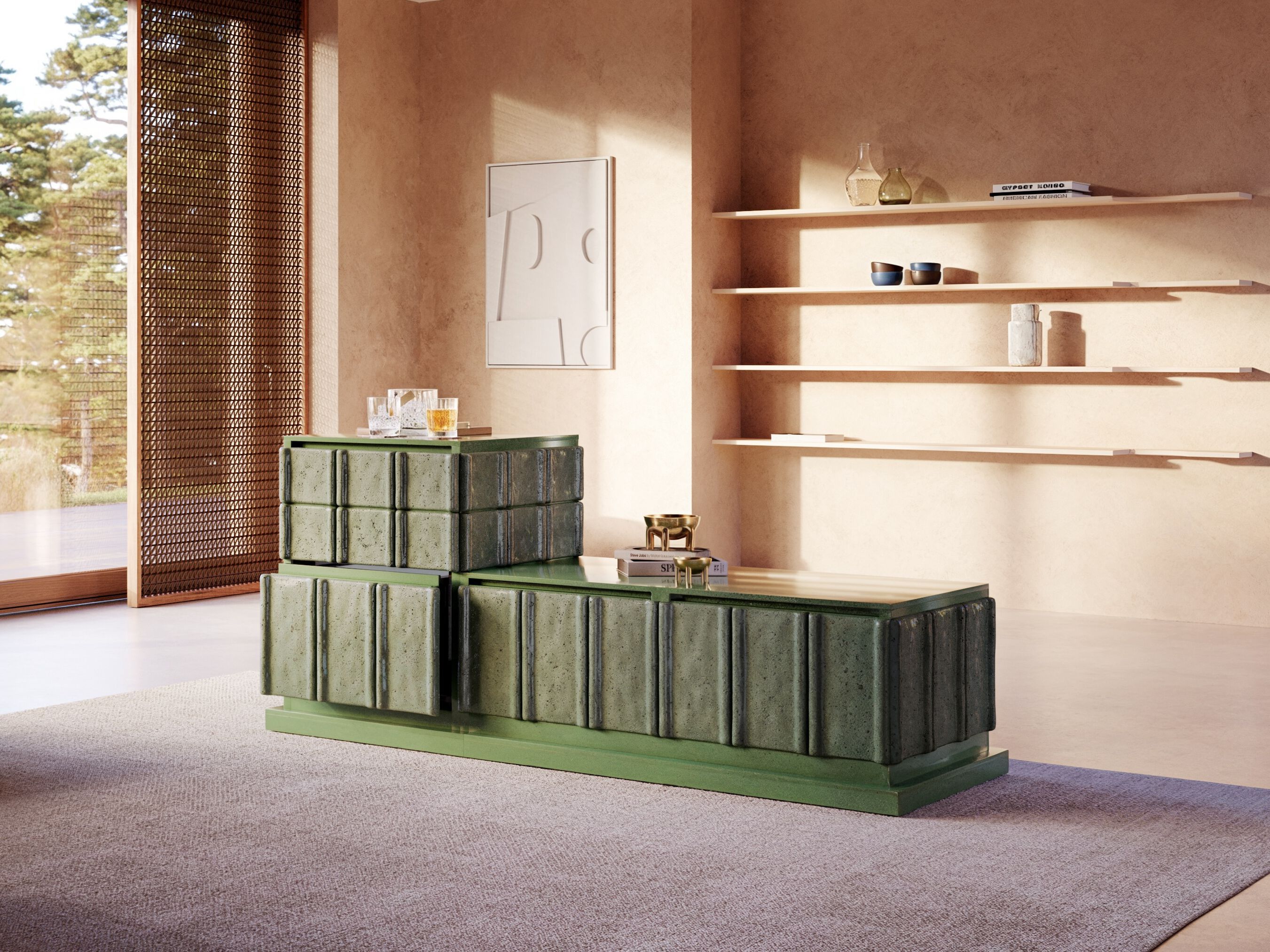 Шкаф для холодильника с откидным верхом SKS | Signature Kitchen Suite MANTLE ARCH-00068862