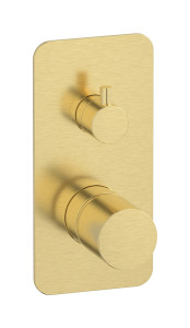 Внешние части встроенного в стену смесителя на 3 потребителя WE ARE IB rr312is Brushed Pale Gold Brera