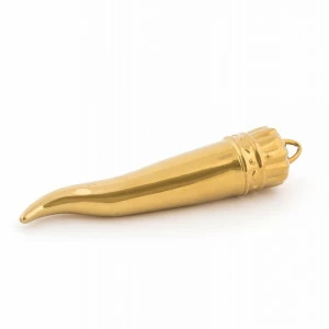 Статуэтка декоративная фарфоровая 30х6 см Memorabilia Gold My Lucky Horn SELETTI  00-3883223 Золото