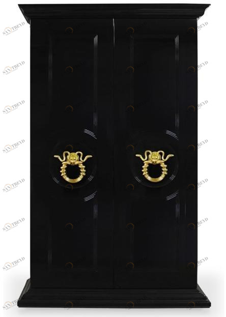 KOKET Шкаф-купе из лакированного дерева с ящиками sun-id-1428533