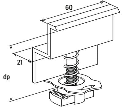Предварительно собранный алюминиевый зажим FISCHER Fischer PM ARCH-00019542 - Вид №7
