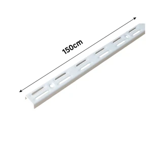 Направляющая двухрядная Spaceo 150 см цвет белый 82658480 STLM-2141514