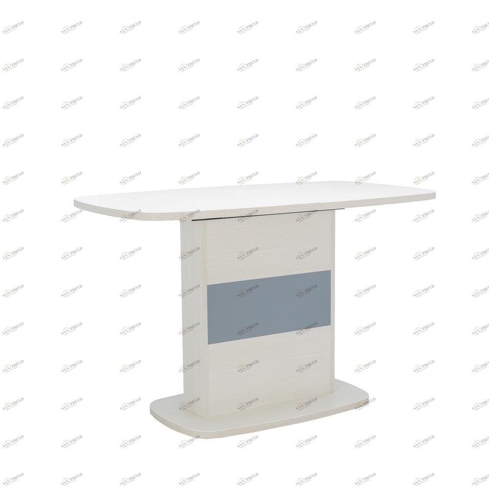 Обеденный стол раздвижной наварра белая Leset "Мартин" IMPEX  00-3967164 Белый;серебро 