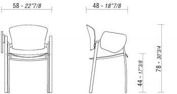 ESTEL GROUP Стул для конференций из ткани с клапаном Cameo sun-id-1378090 - Вид №4